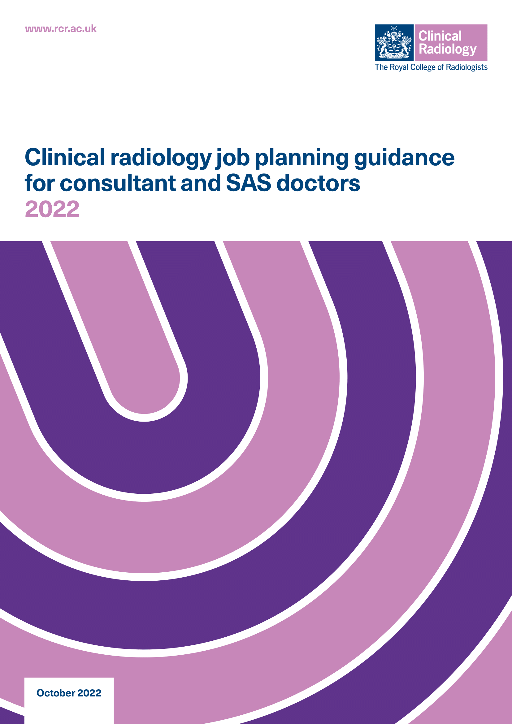 Clinical radiology job planning guidance for consultant and SAS doctors